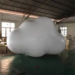 풍선 흰 구름 가스 모델 pvc 리프트 오프 볼 헬륨 풍선 닫힌 공기 구름 만화 빈 부동 광고