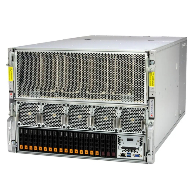 Hot Sale High Performance Computing Supermicro GPU SuperServer SYS-821GE-TNHR Intel 8U System with 8-GPU Stock Used Rack