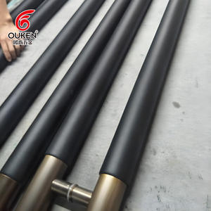 <span class=keywords><strong>Oken</strong></span> Hardware Poignée de porte coulissante haut de gamme dans le hall de l'hôtel de luxe Design moderne Porte en verre en cuir PU en acier inoxydable Grande poignée - Product Image 4