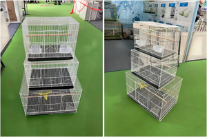 Bán buôn chim lồng các nhà sản xuất có thể gập lại Kim loại chim lồng để bán chim - Product Image 6