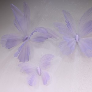 Vente en gros, promotion : Fleurs artificielles en organza double couche, motif ange et papillon, pour décoration de mariage et arrangements floraux hauts pour événements - Product Image 4