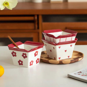 Venta Directa de Fábrica, Juego de Tazones de Cerámica Ecológicos de 6 Pulgadas, Estilo Europeo, para Aperitivos y Fideos Instantáneos, Excelente Apariencia - Product Image 6