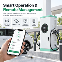 Station de recharge rapide DC compacte pour véhicules électriques de 60 kW à 240 kW, OEM ODM, connecteur et réseau personnalisés pour les projets de recharge publique en flotte