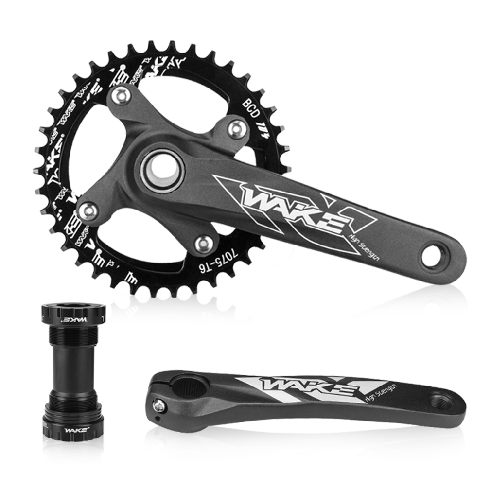 WAKE Crank Set 170mm 104BCD - Ideal for MTB & Road Bikes