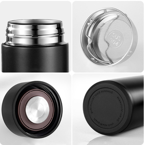 Bouteille d'eau intelligente personnalisée en acier inoxydable, bouteille thermos portable scellée avec affichage numérique LED - Product Image 3