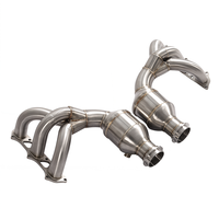 Header Manifold Knalpot High Flow 200CELL untuk Porsche 911 991.1 GT3 3.8L 4.0L Desain Equal Length dari Baja Tahan Karat 304, Upgrade