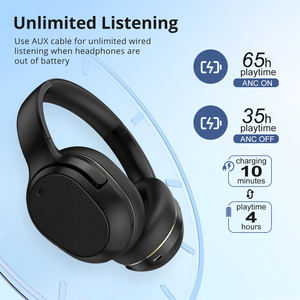 Casque antibruit actif pour ordinateur sans fil sur l'oreille d'affaires casques max microphone gamer type <span class=keywords><strong>c</strong></span> - Product Image 3