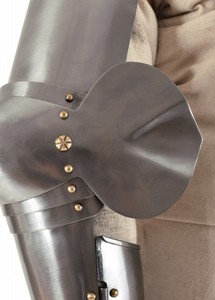 Par de Vambraces de Acero Estilo Caballero Clásico, Hechos a Mano, Armadura de Brazo Usable, Colección Náutica Antigua Histórica - Product Image 3
