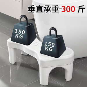 Taburete de baño Shanda, plegable y grueso, para uso doméstico, para adultos y niños, soporte para ponerse en cuclillas con reposapiés - Product Image 4