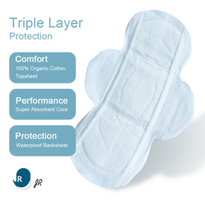 Serviettes hygiéniques en coton respirantes, super absorbantes, biodégradables, <span class=keywords><strong>protection</strong></span> pour peaux sensibles, tissage personnalisé - Product Image 6