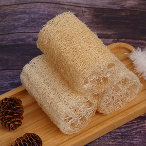 Esponja de lufa natural en rollo rectangular de color sólido para limpiar ollas y sartenes - Product Image 1