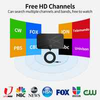 Vente chaude antenne de télévision numérique intérieure à gain élevé 4K DVB T2 avec amplificateur antenne de télévision chinoise de nouvelle génération