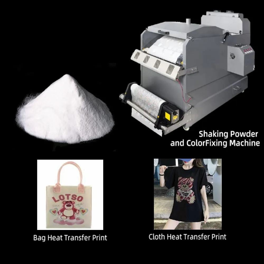 Hot melt adhesive powder for white ink hot stamping TPU polyurethane adhesive heat transfer powder Shake powder Clean