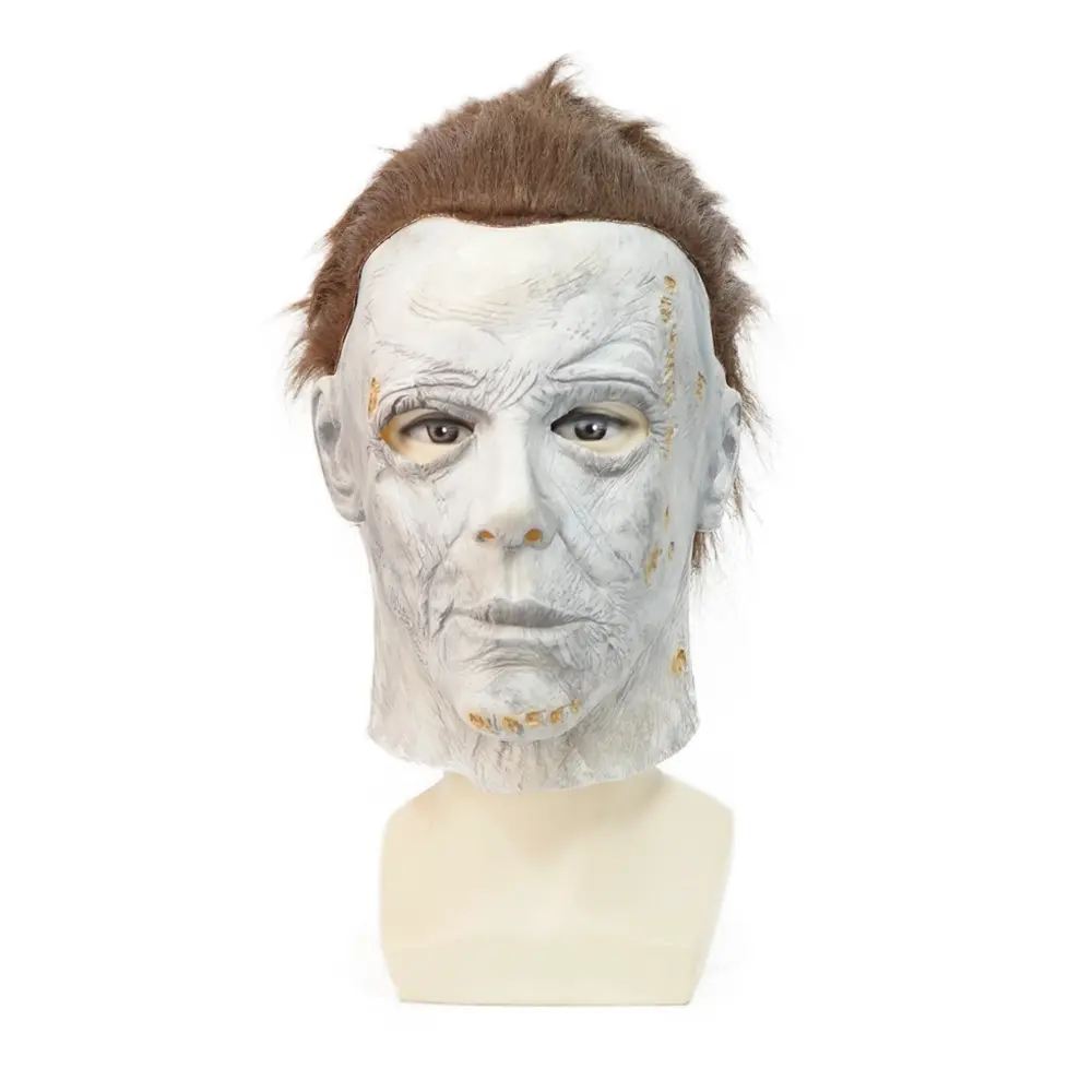 New Style Horrorfilm Halloween Michael Myers Cosplay Latex Kopf bedeckung Kostüm Erwachsener