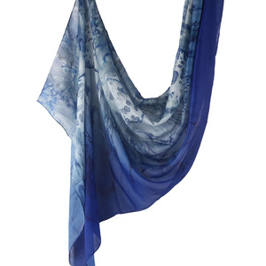 Nouveau Voile Tissé en Modal Imprimé Effet Aquarelle Pierre, Respirant, Léger et Doux en Polyester Viscose Coton, Hijab Musulman Pour Femme - Product Image 3