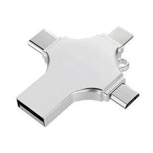 แฟลชไดรฟ์ USB OTG แบบกำหนดเอง OEM 4 in 1 ความจุ 8GB 16GB 32GB <span class=keywords><strong>64GB</strong></span> 128GB USB 3.0 เมมโมรี่สติ๊ก สำหรับ <span class=keywords><strong>Iphone</strong></span> Android Windows - Product Image 6
