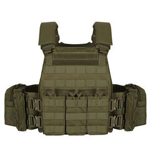 600d Oxford Groene <span class=keywords><strong>Molle</strong></span> Plaat Drager Tactische Vest Bewakers Snel Los Gesp Persoonlijke Verdedigingsuitrusting Veiligheid - Product Image 1