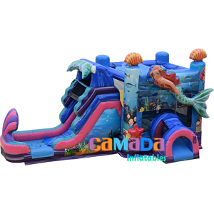 La Chine rebondissant château commercial gonflable Candyland gonflable toboggan combo amusant pour les enfants gonflable sautant toboggan videur - Product Image 6