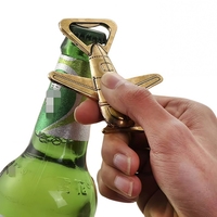 HXY 3D faveurs de mariage Antique or avion ouvre-bouteille créatif métal bière avion ouvre en alliage de Zinc avion ouvre