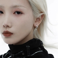 Anting Perak Zirkon Bintang Gaya Keren EK621 Unisex Serbaguna Desain Unik