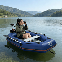 Bateau de sauvetage d'urgence pliable, léger et durable, en PVC rigide, monoplace, type yacht sportif électrique, épaissi et stable