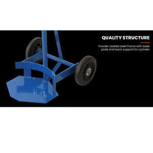 Tek ve çift çelik gaz silindiri arabaları oksijen tüpü arabası el kamyon - Product Image 2