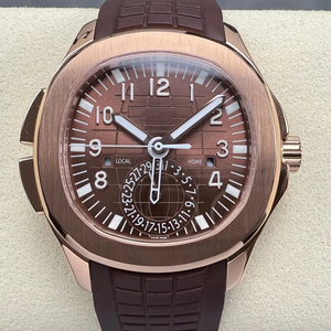 Montre mécanique de luxe de qualité supérieure, étanche, 40 mm, PP Factory, mouvement ETA 324, 5164 multifonction, or rose, montre GMT PP - Product Image 1