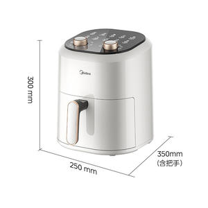 Horno Freidora de Aire Midea 4.5L Eléctrico Multifuncional con Revestimiento Cerámico para Uso Doméstico y en Dormitorios - Product Image 4