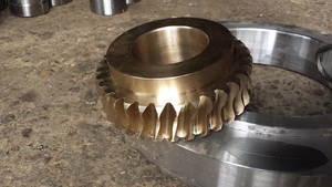 Engranajes de tornillo sin fin de envoltura doble de latón y cobre pequeños CNC de alta precisión personalizados - Product Image 2