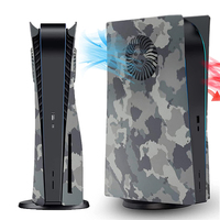 Für PS5 Grey Camouflage Hart Staub dicht ABS Kunststoff Ersatz Seite Frontplatte Shell Cover Disc Digitales Zubehör für PS5 Spiel