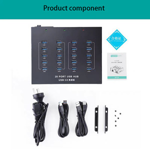 Concentrador USB 3,0 sipolar con 20 puertos USB, cargador, estación de acoplamiento de <span class=keywords><strong>200W</strong></span>, divisor, concentrador USB, 1 unidad - Product Image 4