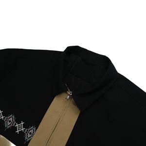 High Quality <strong>Men's</strong> Stylish Canvas Patchwork <strong>Long</strong> Sleeve Jacket <strong>Coat</strong> - Product Image 3