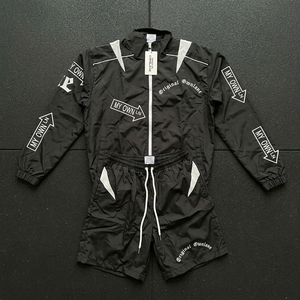 Custom Windbreaker Nylon Jacket and Short Joggers Set Streetwear Sports <b>Jogging</b> <b>Suits</b> Breathable Tracksuits for Men - Product Image 6