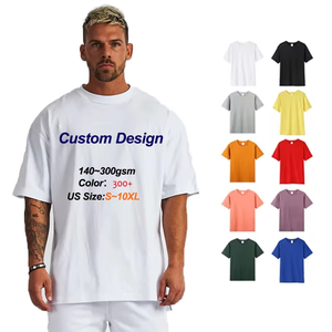 T-<span class=keywords><strong>shirt</strong></span> <span class=keywords><strong>Homme</strong></span> Premium 235GSM 100% Coton Épais et Oversize - Streetwear Uni à Épaules Tombantes - Vente en Gros - Product Image 1