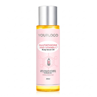 Sérum Corporel Huileux 5-en-1 au Glutathion et Vitamine C33, Marque Privée OEM avec Votre Logo – Hydratation Profonde et Éclat de la Peau