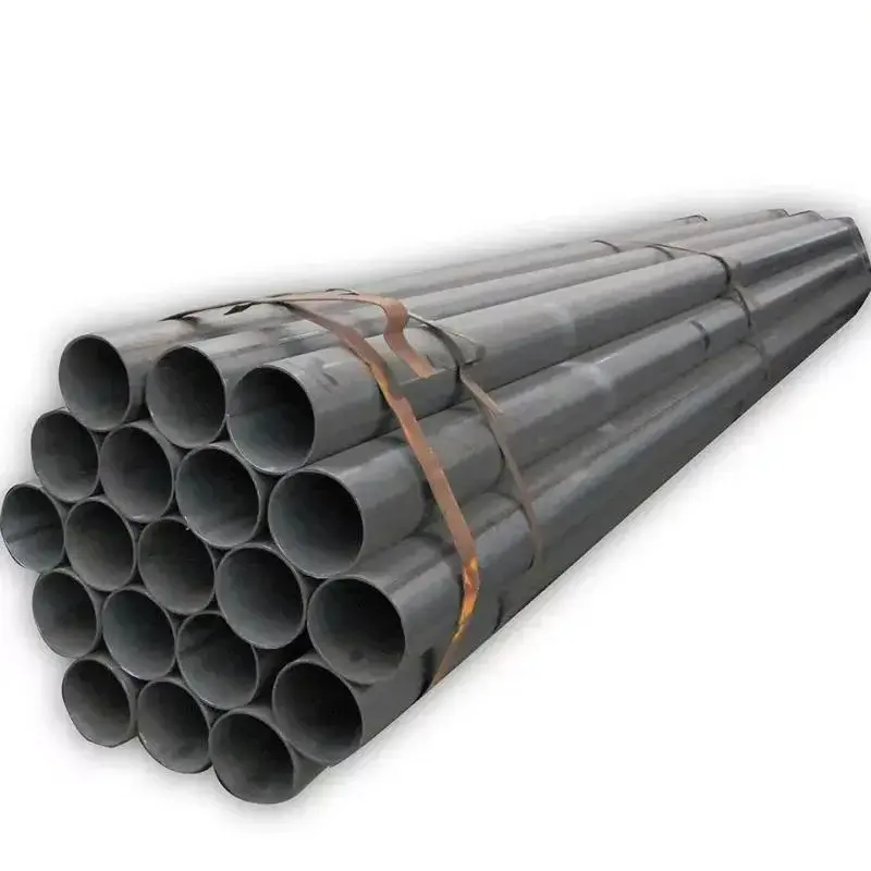 Tubo soldado carbono ASTM A53 A36 para material de construção, estrutura de aço carbono, material de construção, preço de tubos de aço oco Gi, cronograma 40