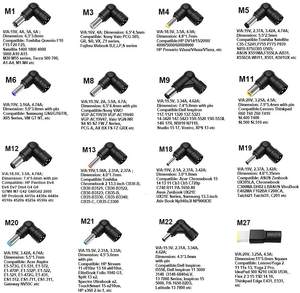 Adaptador de cargador de batería de coche portátil de 100W 5V 2,1 USB 16 punta fuente de alimentación OTP para Dell/HP/Asus/Lenovo/Acer/Toshiba/Sony Cars - Product Image 4