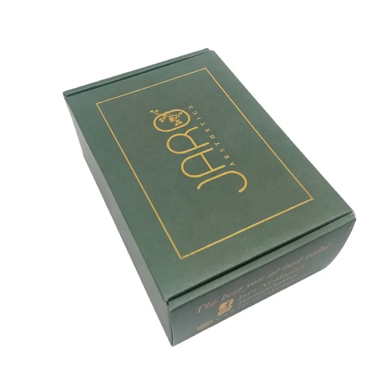 SENCAI Custom Handmade Gold Foiled Logo Corrugated Apparel Shipping Box