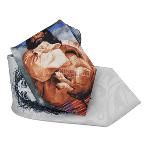 Sang Trọng 10Cm Christian Tie Polyest Nhà Sản Xuất Mens Quan Hệ In Chúa Giêsu Tùy Chỉnh Mô Hình Cà Vạt - Product Image 2