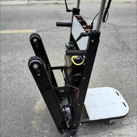 Nuevo Carro de Mano Eléctrico Plegable de Acero Suave con Cuatro Ruedas y Batería para Subir Escaleras, Carro de Carga Móvil para Logística y Transporte de Mercancías
