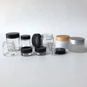 Tarro de vidrio esmerilado blanco transparente de 15 g, 30 g, 50 g para bálsamo labial, crema facial, con tapa de imitación madera y tapa metálica - Product Image 3