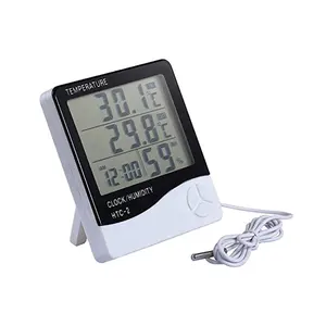 Thermomètre numérique LCD HTC-2 hygromètre température humidité horloge