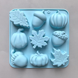 Bí ngô Maple Leaf sô cô la Cookie Silicone khuôn tráng miệng kẹo bánh <span class=keywords><strong>pudding</strong></span> dụng cụ làm bánh dụng cụ tự làm - Product Image 4