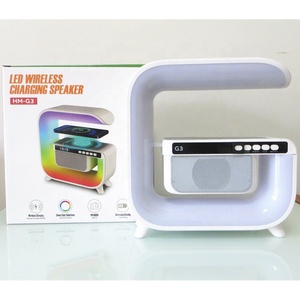 Cargador inalámbrico Lonvel con luz nocturna para cabecera, reloj despertador Digital, Control de aplicación inteligente, lámpara de luz de Mesa para el hogar, altavoz, lámpara G G3 - Product Image 6