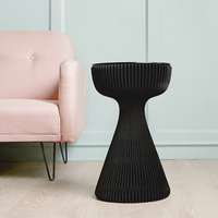 Table d'angle Spazepaper 54 cm, petite table d'appoint délicate, meuble de chambre à coucher, table pliante pour salon