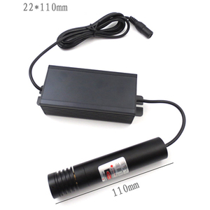 โมดูลเลเซอร์จุดปรับได้ 1470 นาโนเมตร ความแม่นยำสูง ขนาด 22x110 มม. พร้อมขายึดและแหล่งจ่ายไฟ 1470nm1W โมดูลเลเซอร์อินฟราเรดกำลังสูง - Product Image 4
