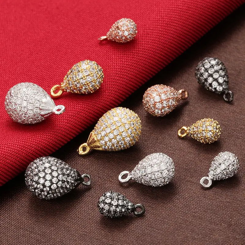 Wholesale Elephant Goldfish Ladybug Sunflower Waterdrop Necklace Earrings Jewelry Pendant Charms For Jewelry Making Accessories
