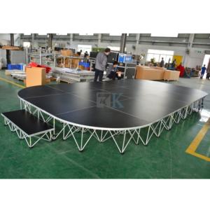 Escenario de Iluminación para Bodas al Aire Libre de Fácil Montaje, Ligero, de Madera Contrachapada y Aleación de Aluminio, Portátil y de Fácil Ensamblaje, Certificado TUV/CE - Product Image 3