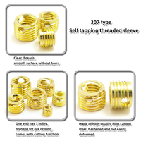 Antioxidant Self Tapping Thread Insert Zinc Plated Thread Insert Furniture Threaded Insert Nuts Zinc Alloy M3 Motorcycle Parts