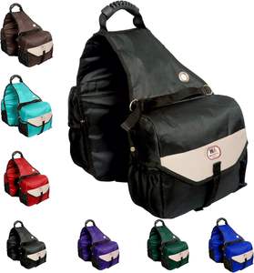 Échantillon gratuit de sacoches de selle moyennes pour la randonnée à cheval, sacoches de selle pour selles western et d'endurance ; sacoches de selle en poly double couture - Product Image 4